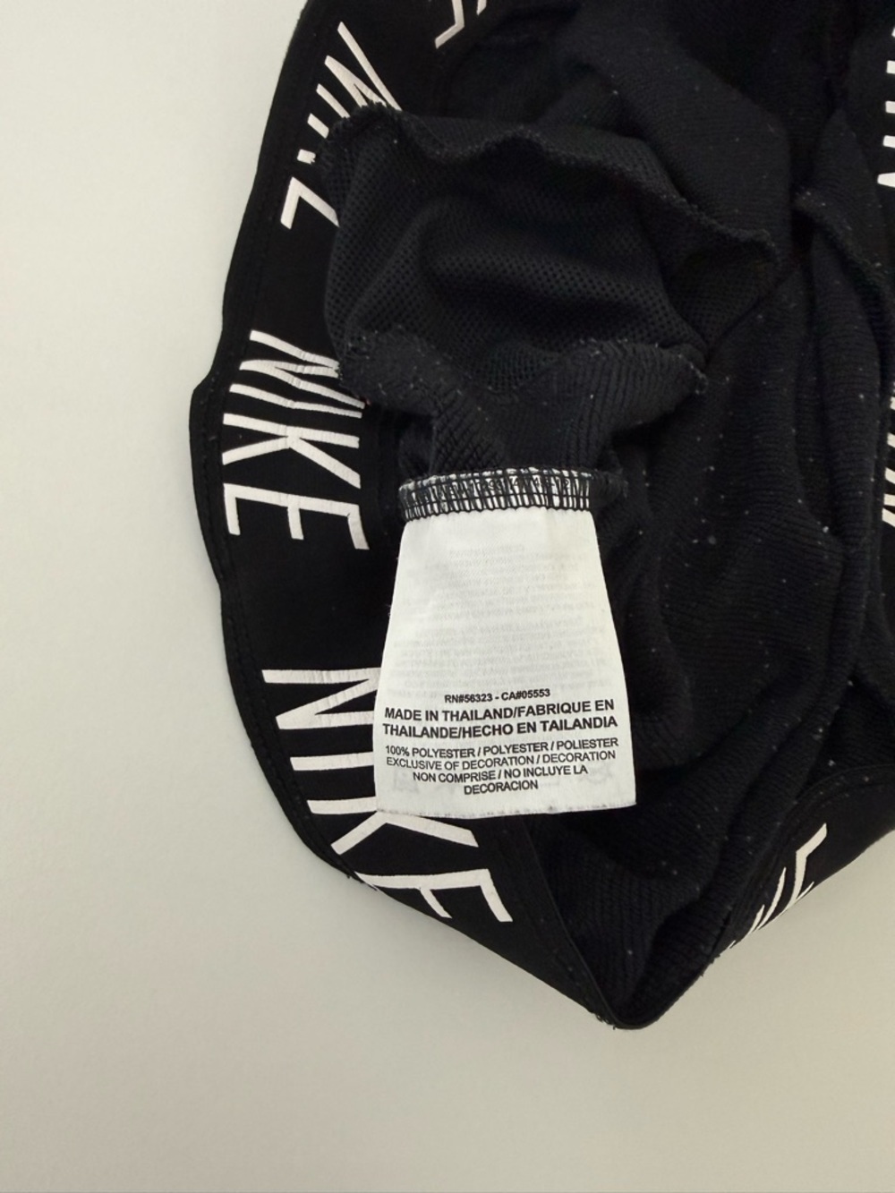 Nike Dri Fit Sweat Shorts Black Logo Waistband Mid-rise Athleisure Small Women’s - Picture 11 of 12